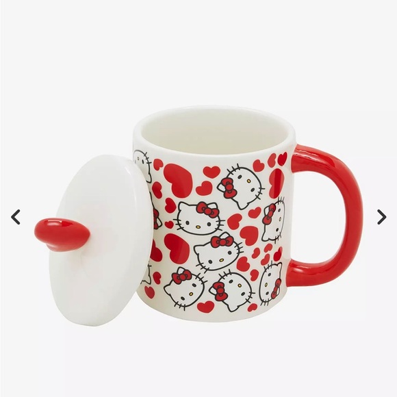 NIB hello kitty hearts lidded mug - Picture 4 of 8